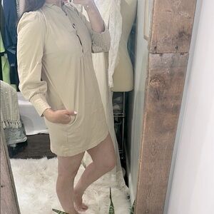Pomander Place Tan Shirt Dress size small